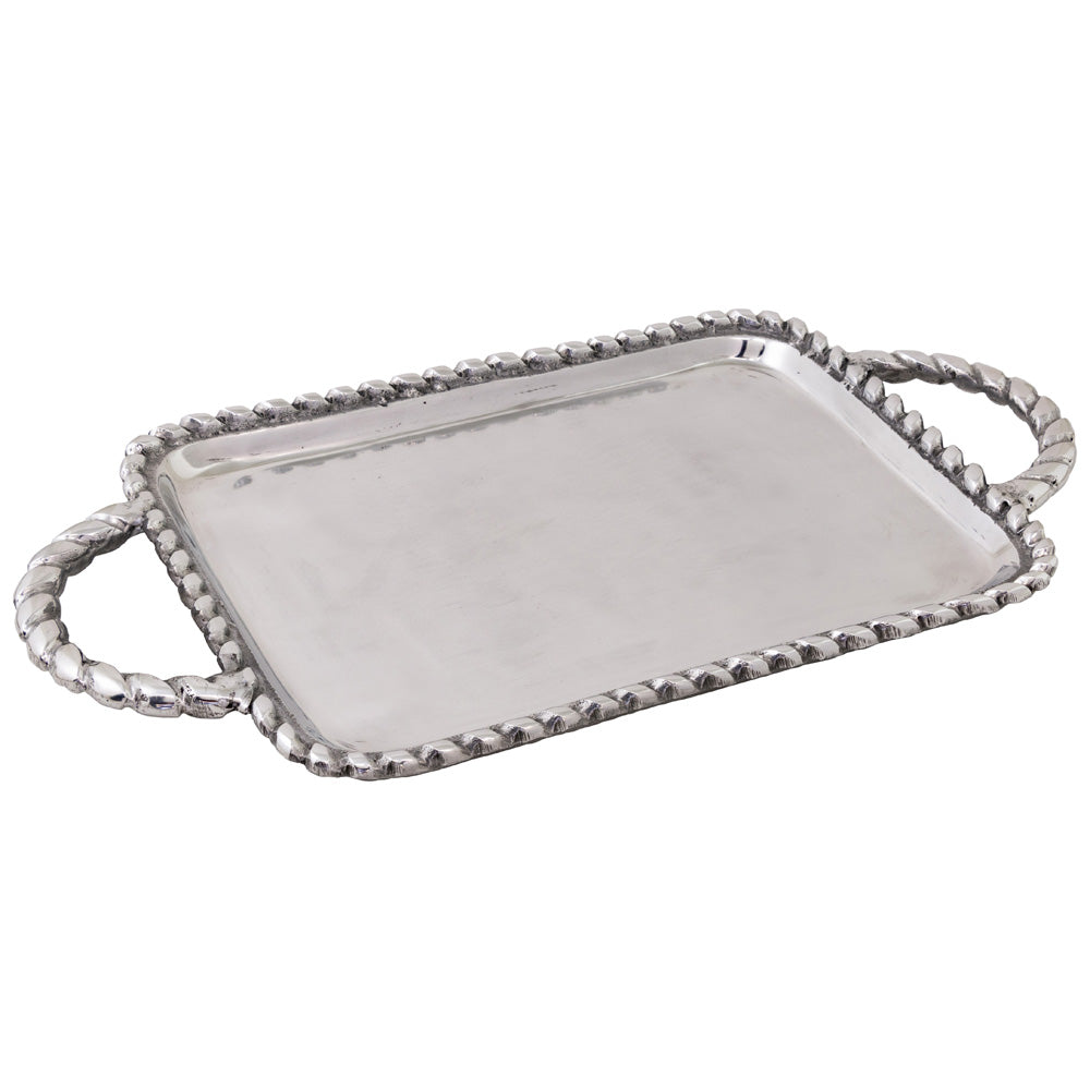 Large Rope Edge Handled Tray