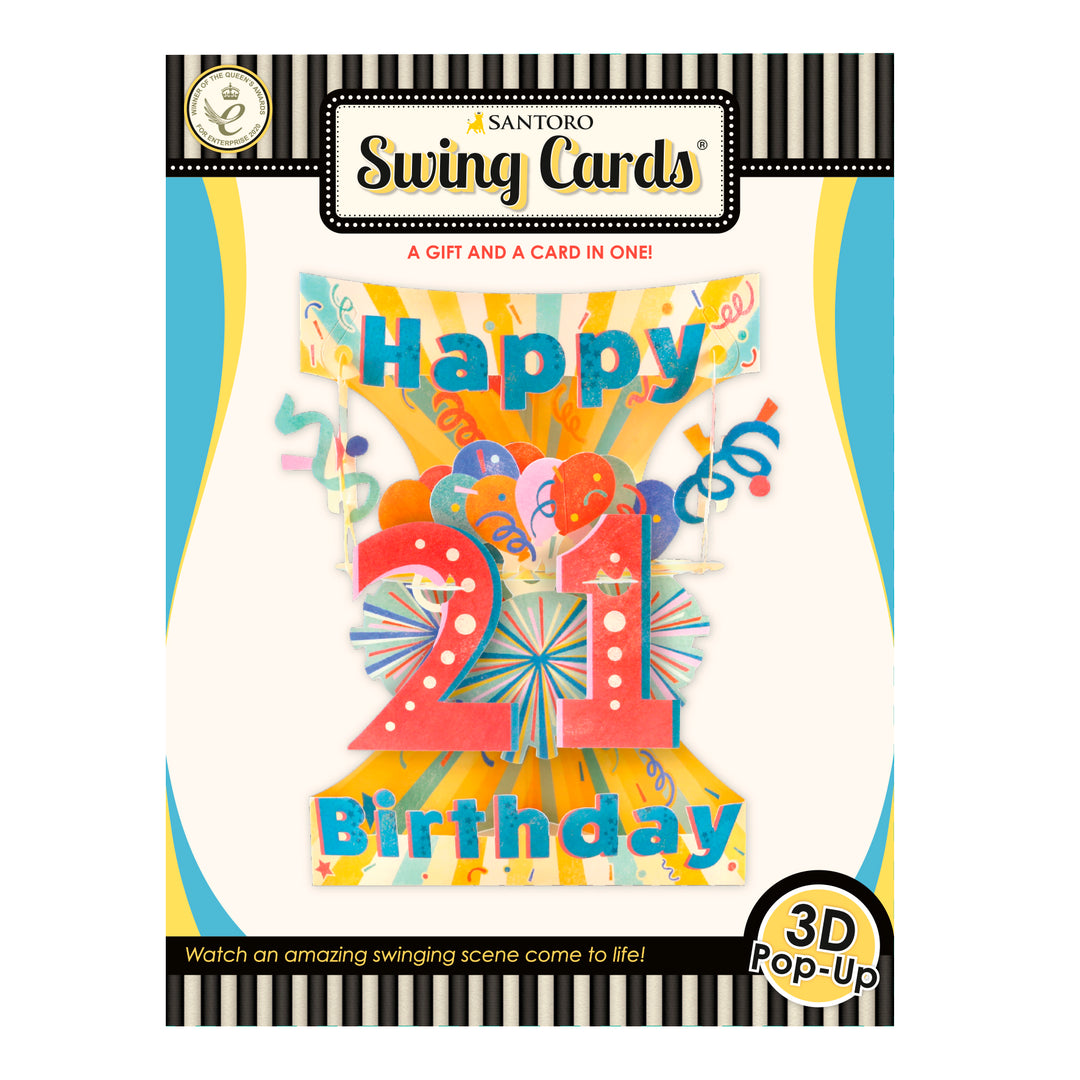 21 Happy Birthday Display Card