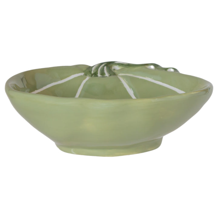 Green and White Pumpkin Bowl Small