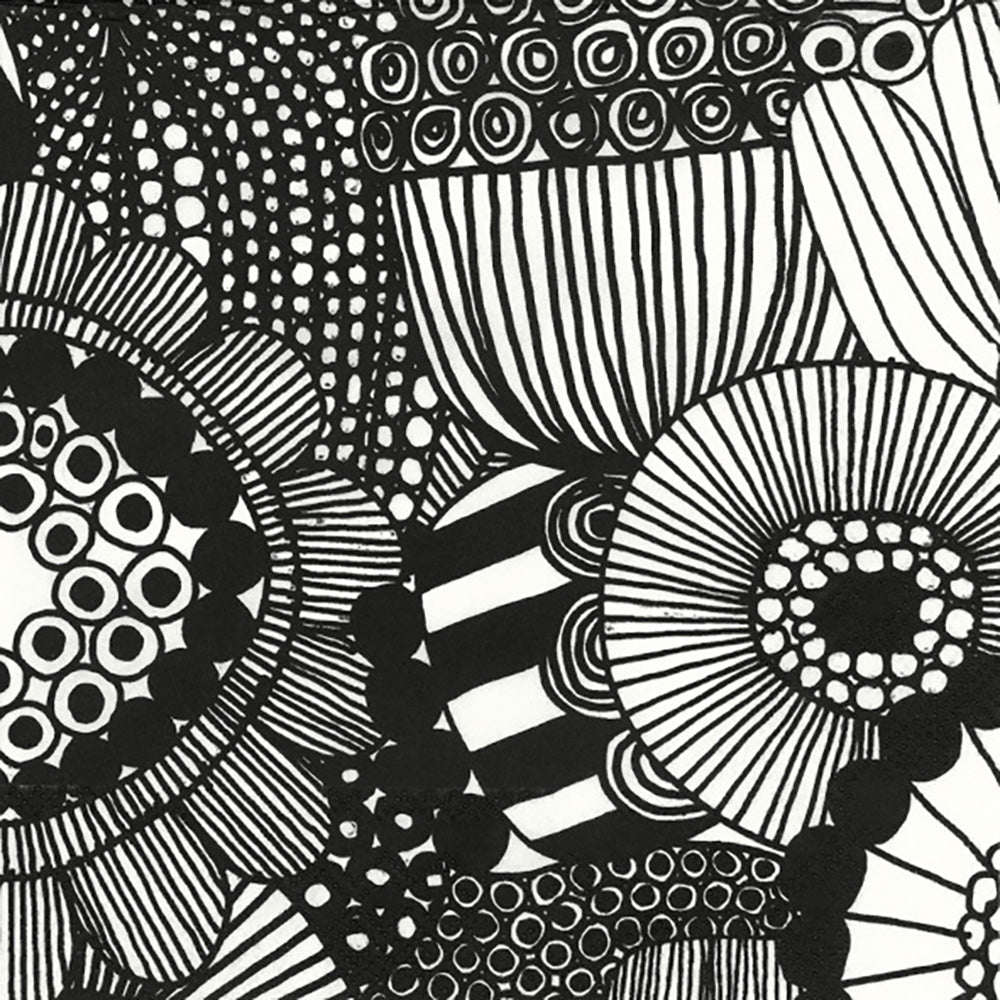 Siirtolapuutarha Cocktail Napkin Black