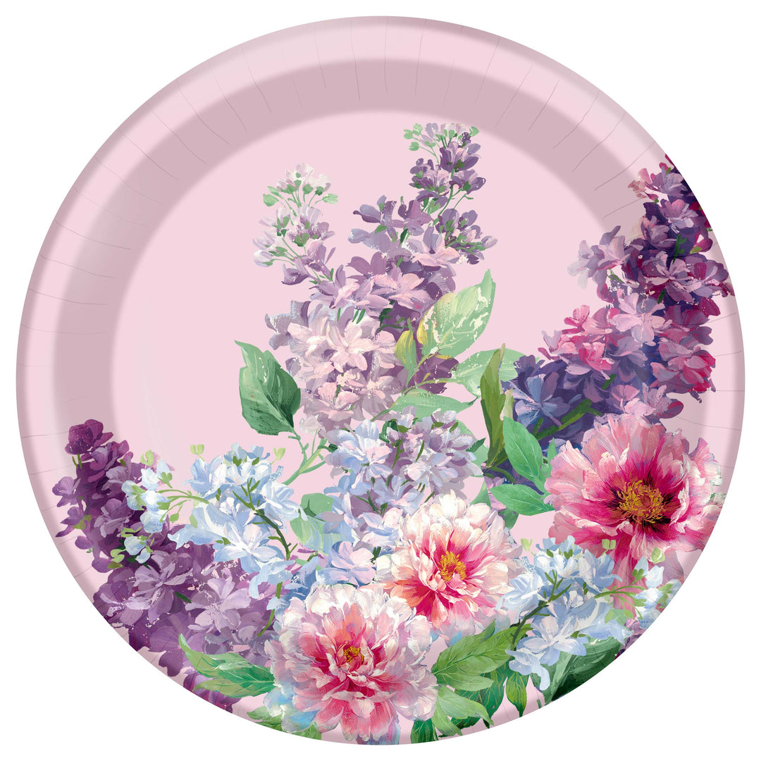 Charlottes Garden Light Lilac Dessert Plate round