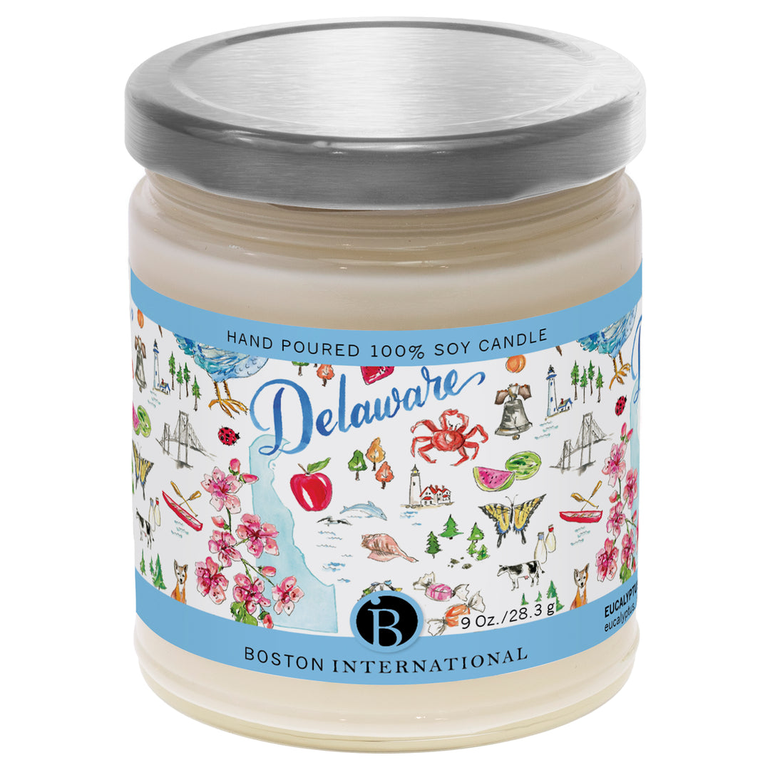 Delaware State Candle