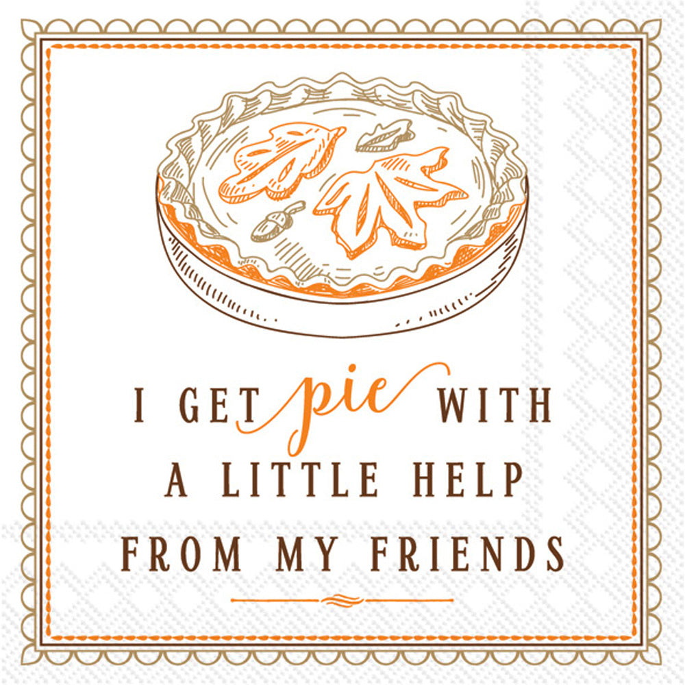 I Get Pie Cocktail Napkin