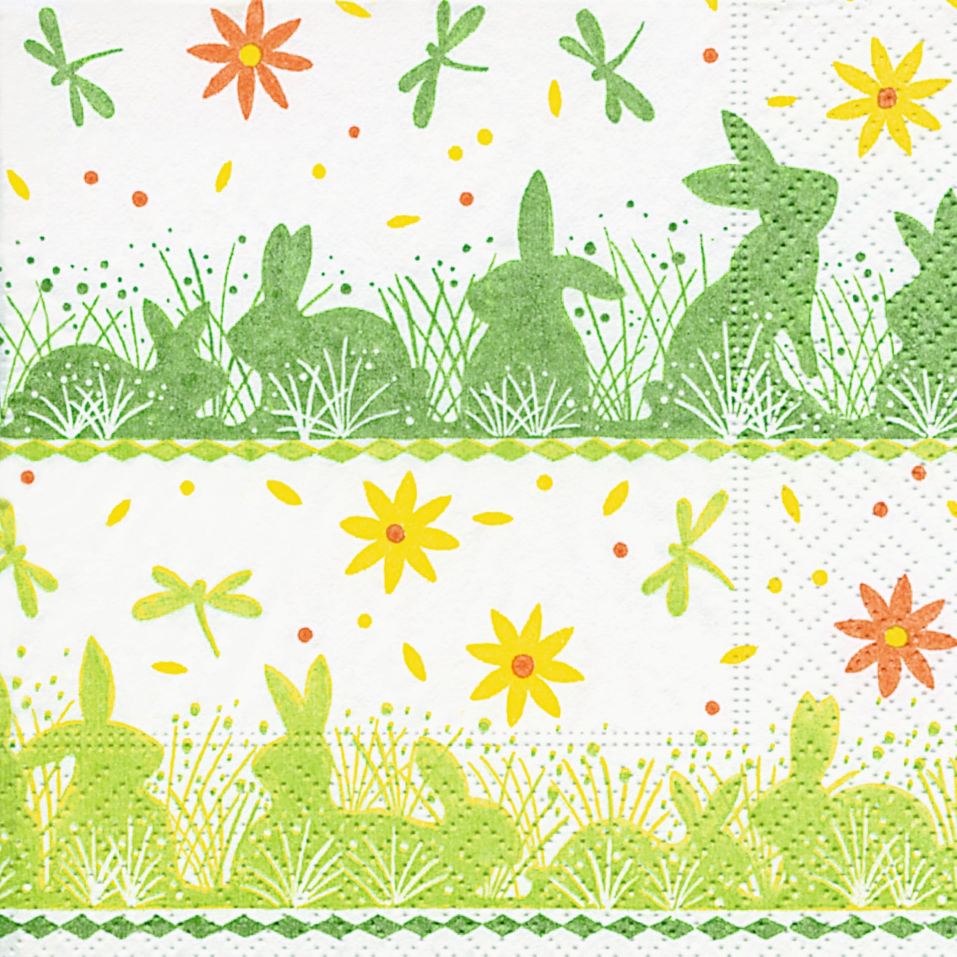 Easter Stripe Cocktail Napkin