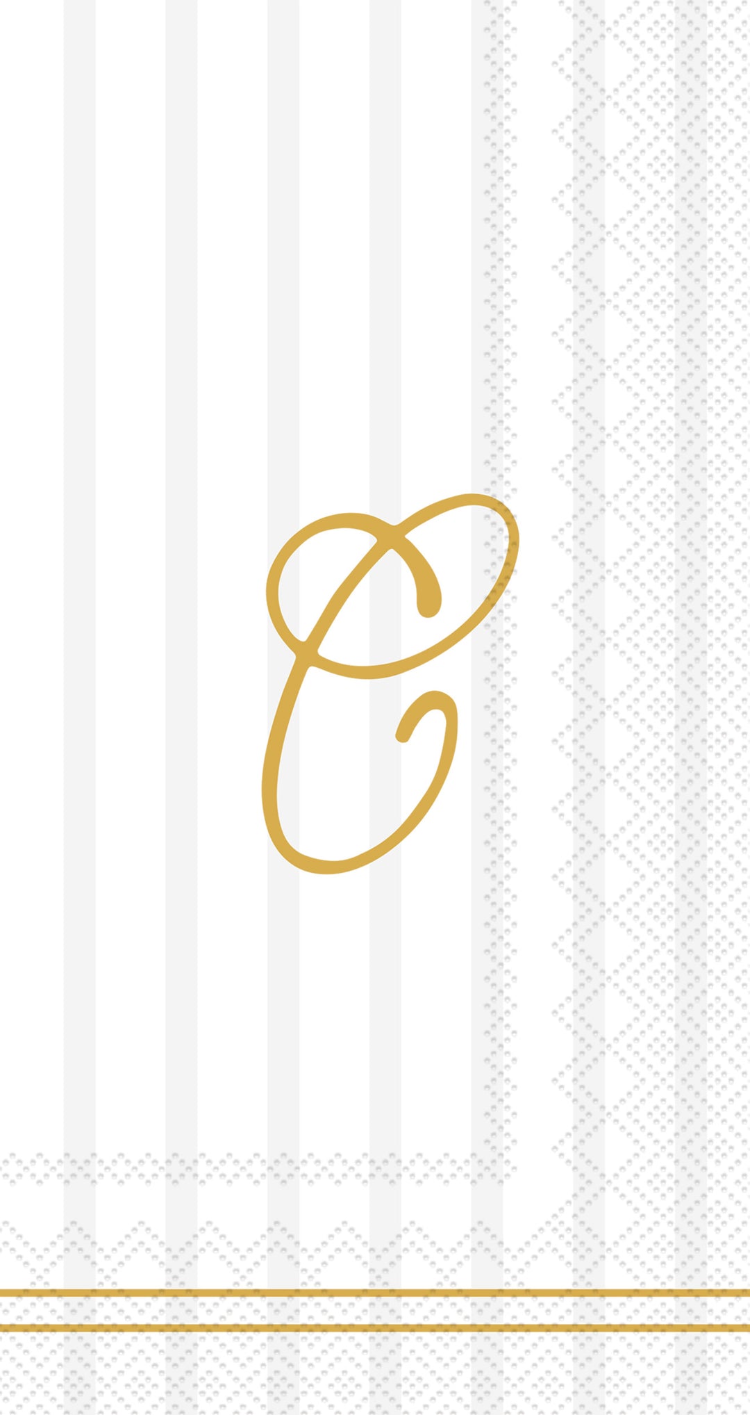 Chic Monogram C Guest Towel cream