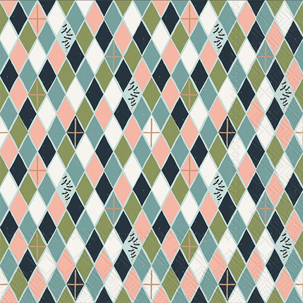 Diamond Kites Cocktail Napkin