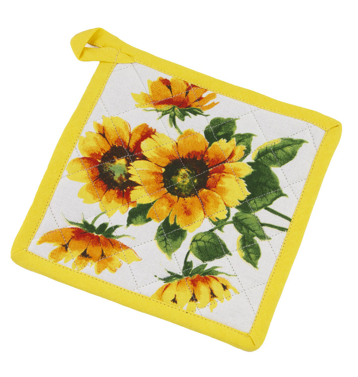 Colourful Sunflowers Oven Mitt and Pot Holder Set