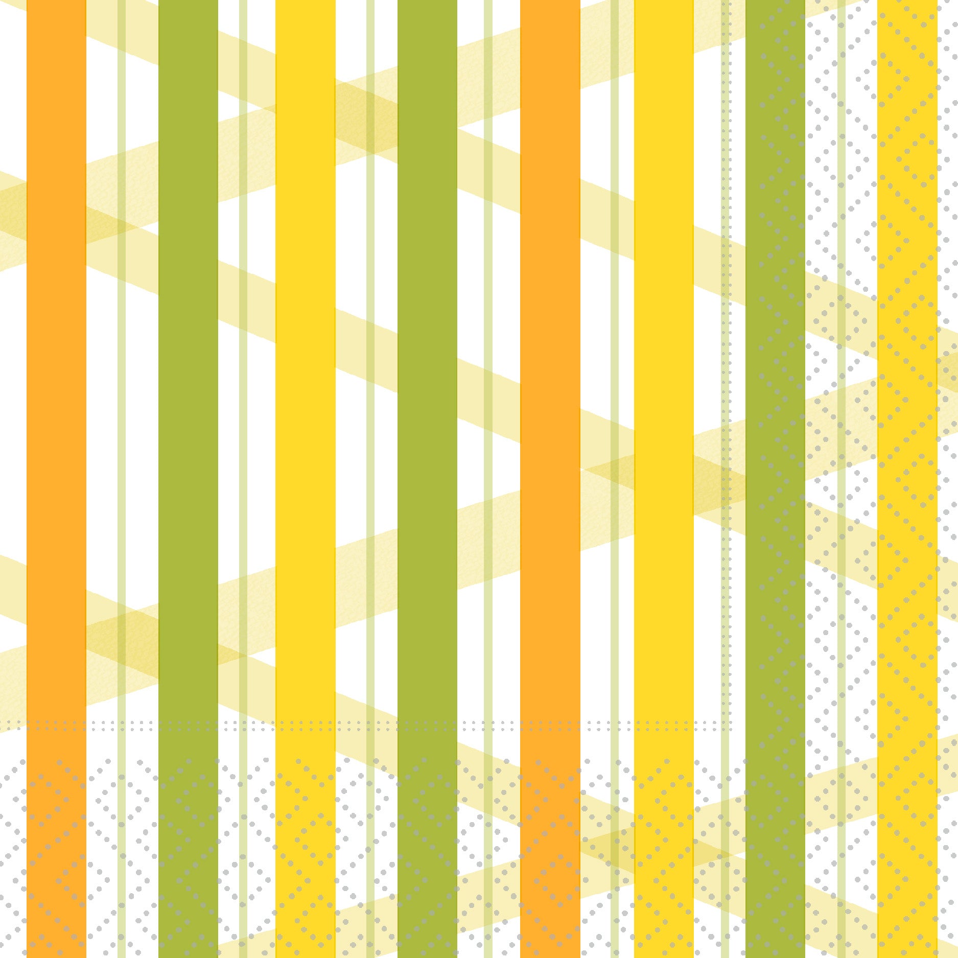 Summer Stripes Cocktail Napkin Lemon
