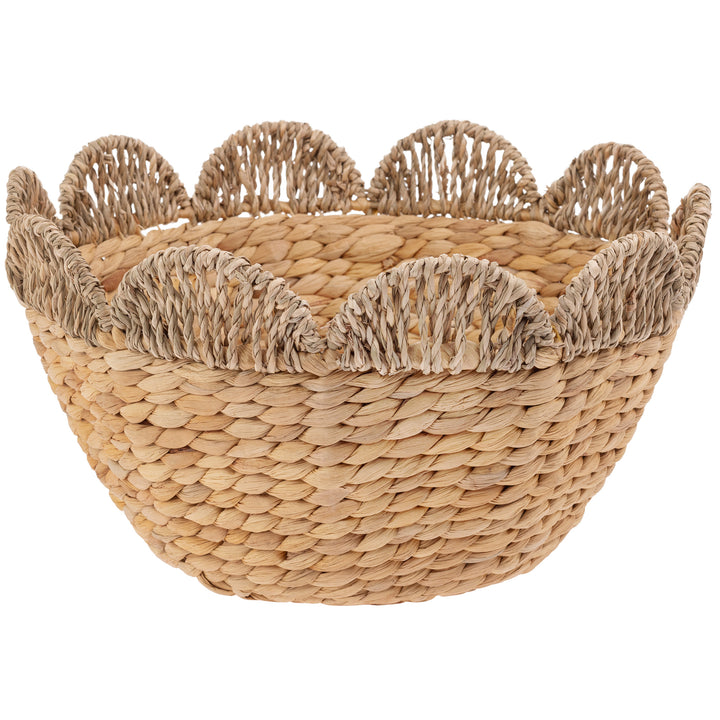 Scalloped Seagrass Bowls (Set of 2)