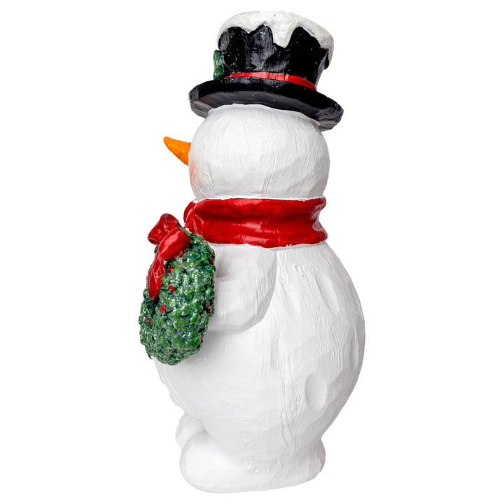 Jack Snowman With Wreath Black Hat