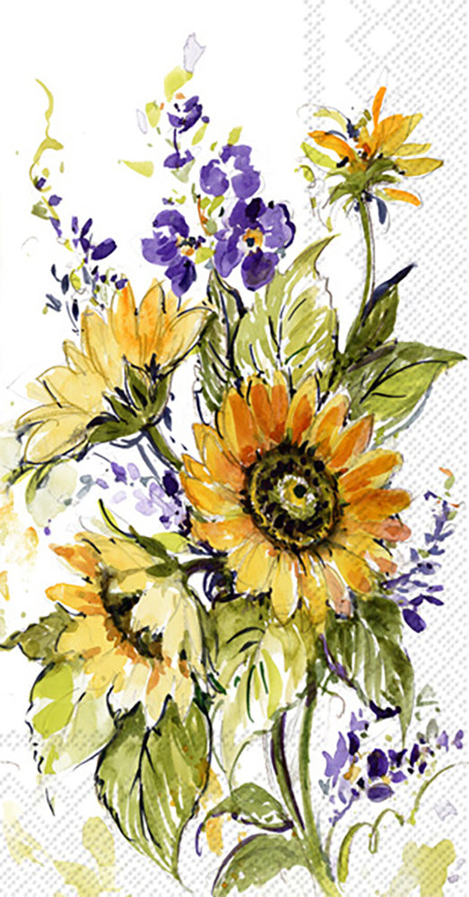 Sunflower Bunch Guest Towel