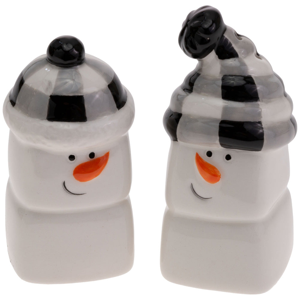 JOYOUS B&W CHECK SNOWMAN S&P