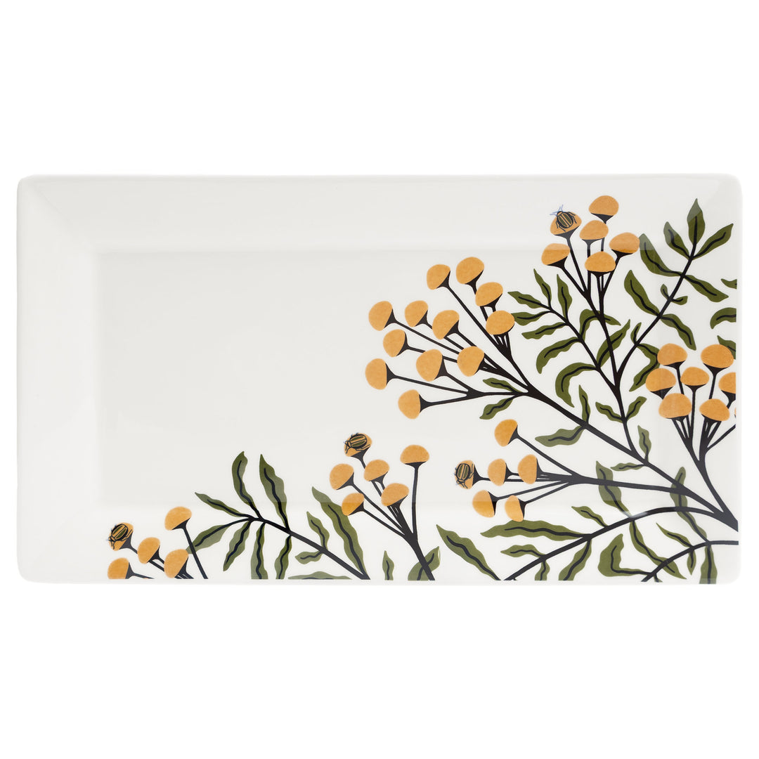 Autumn Acorn Rectangle Platter Small