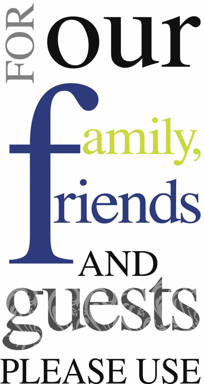 Please Use Guest Towel Blue