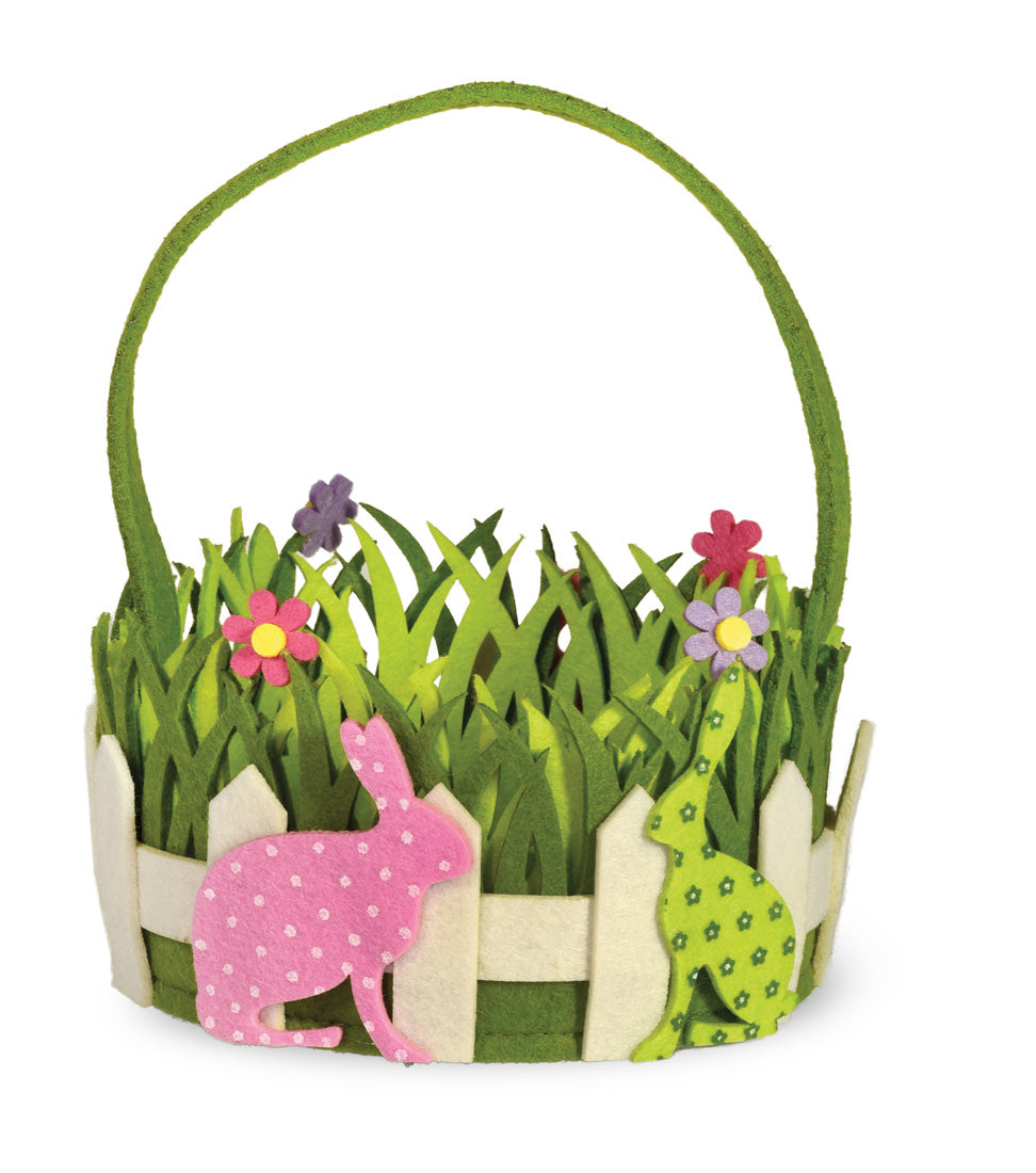 POLKA DOT BUNNY BASKET