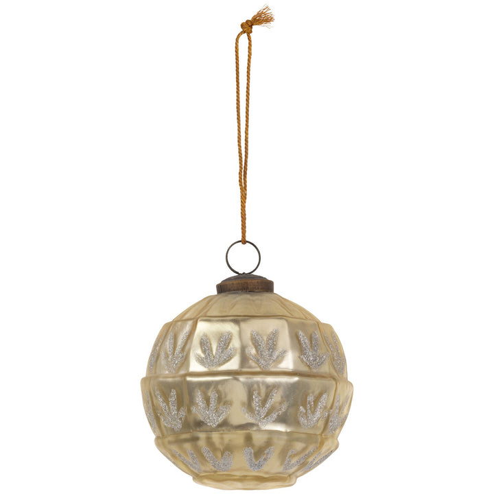 Champagne Sparkle Glass Ornament