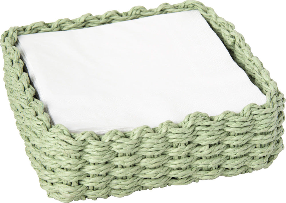 Paper Woven Lunch Caddy Light Green