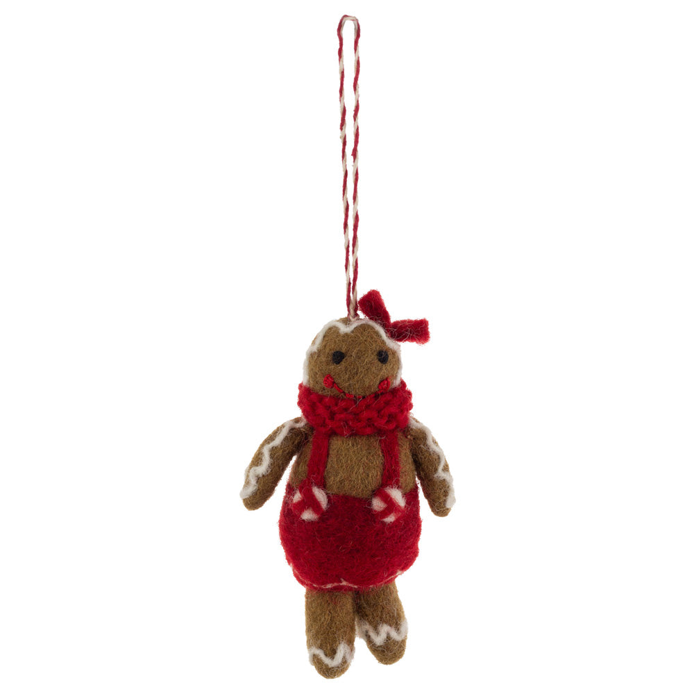 Gingerbread Girl Ornament Felt