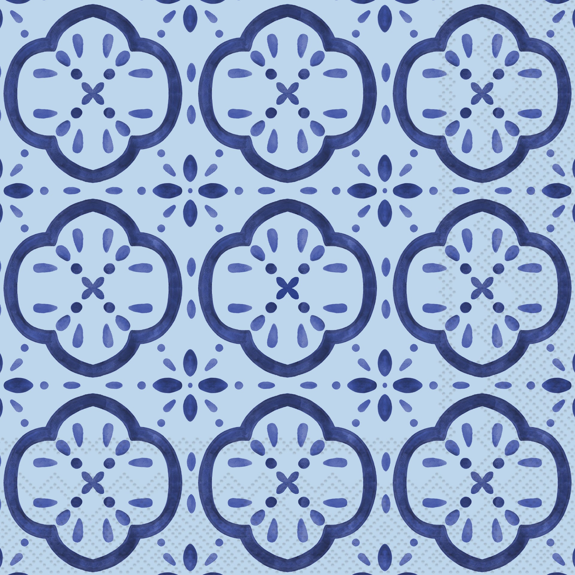 Amalfi Cucina blue Lunch Napkin blue