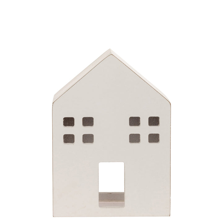 Winter White Tealight Houses (Set of 3)