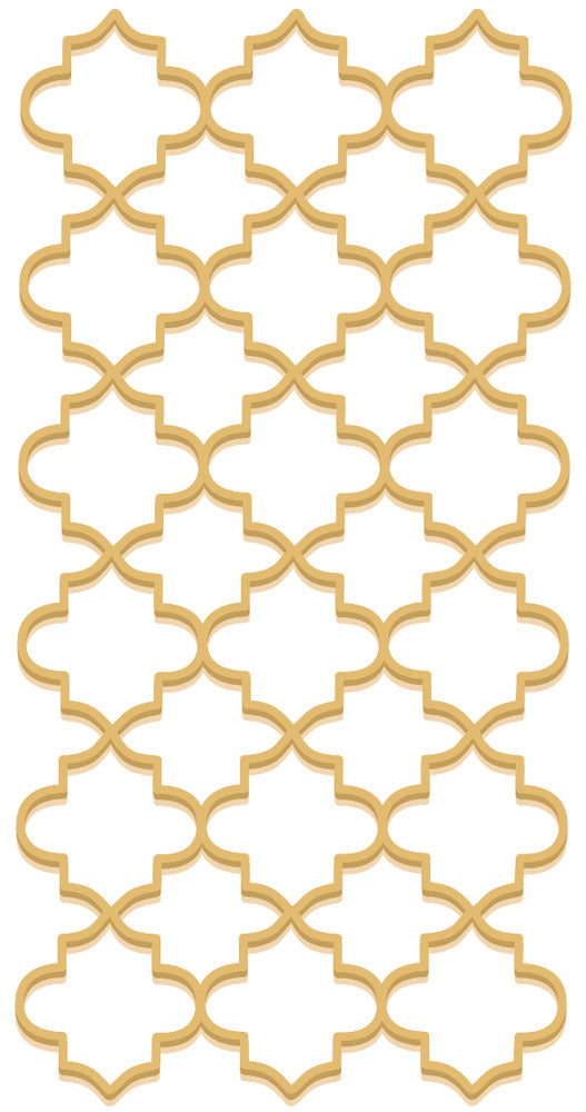 Moroccan Trellis Guest Towel Gold