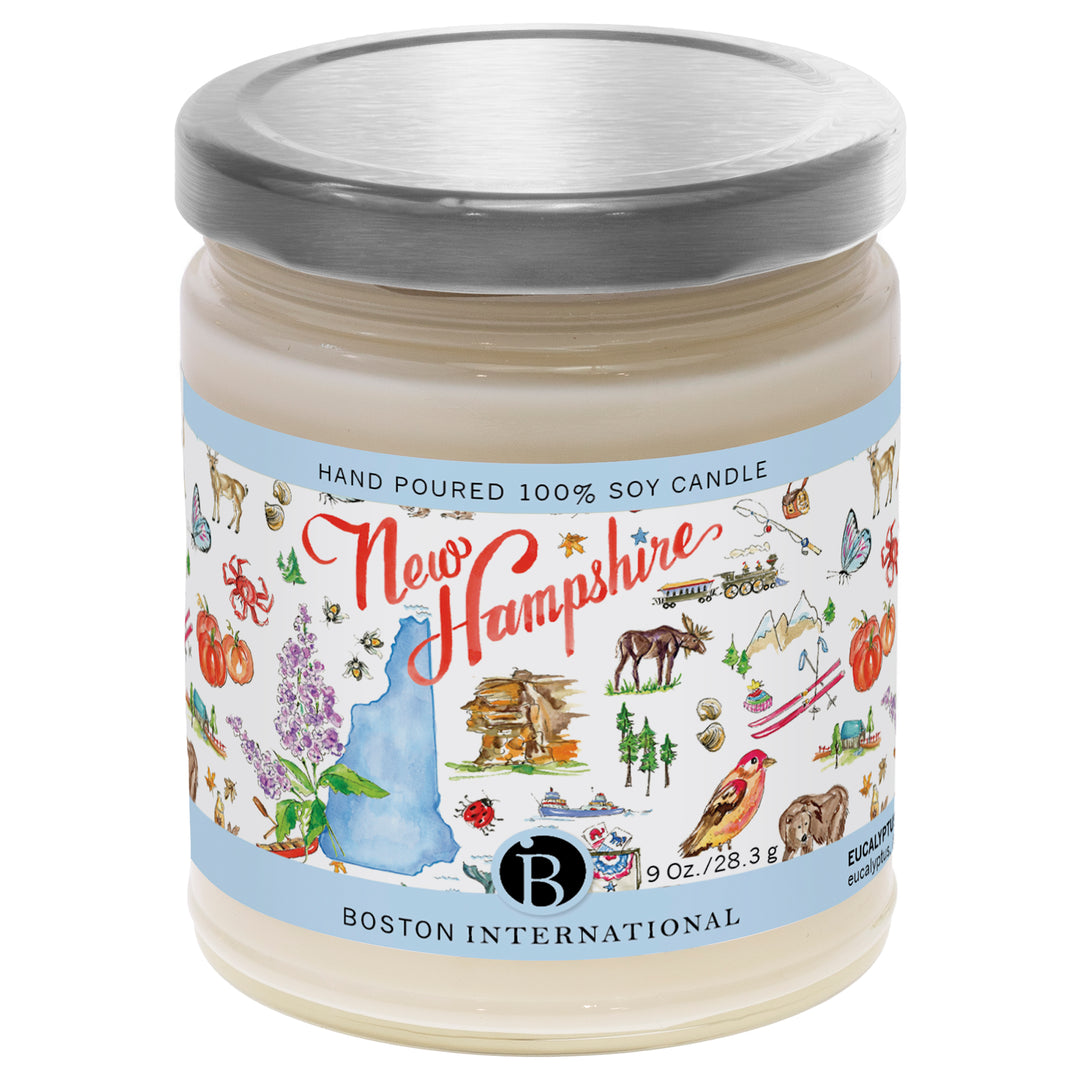 New Hampshire State Candle