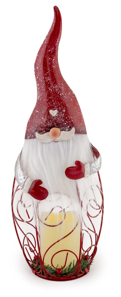 JOLLY GNOME LED CANDLE  SANTA