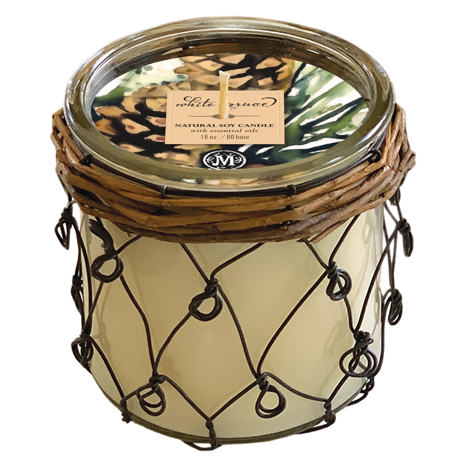 White Spruce Farmhouse Soy Candle 16 oz.