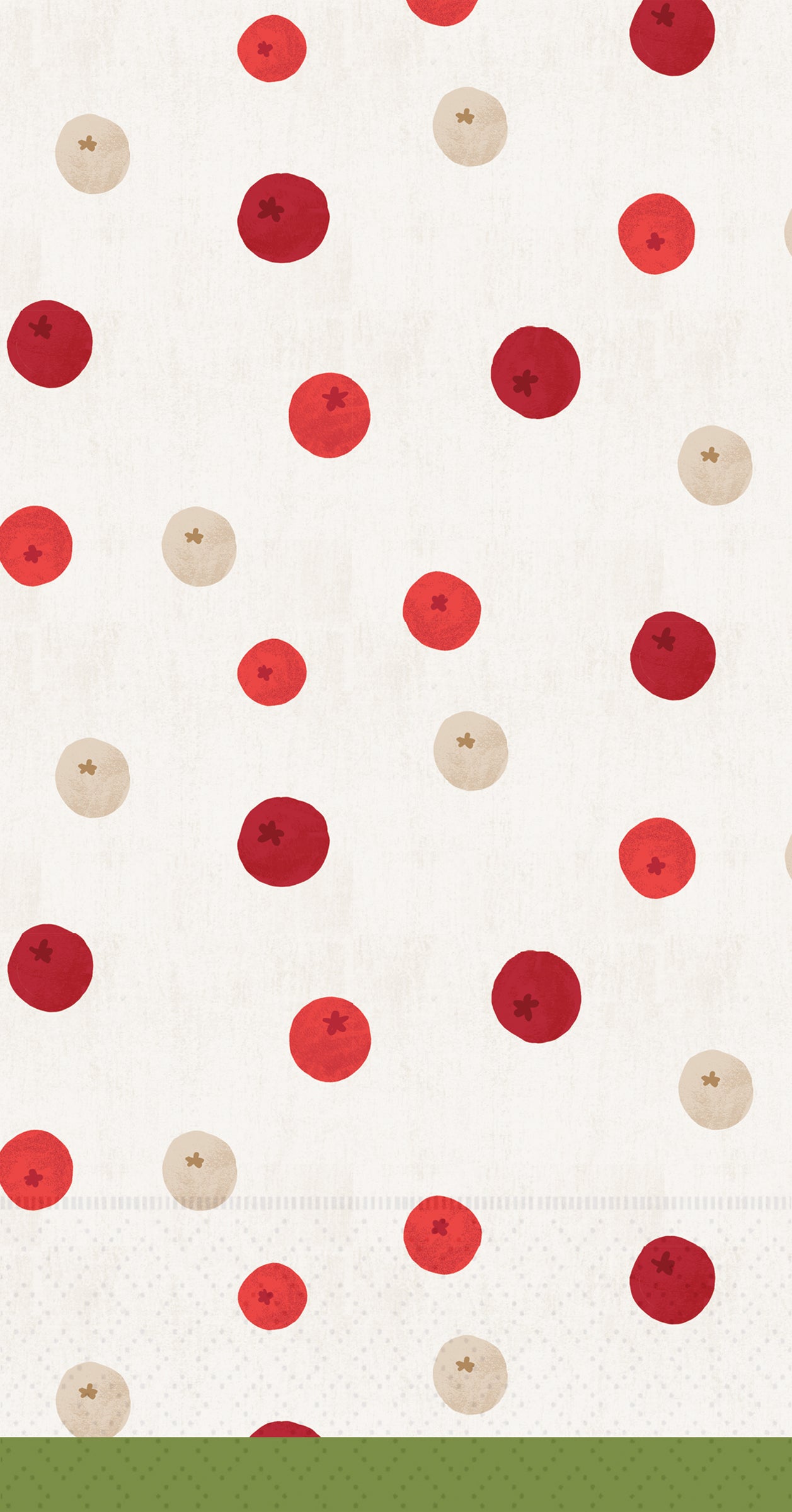 Winter Berry Dots Guest Towel