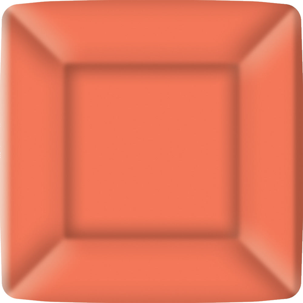 7 SQ PLT/CLASSIC SQUARE coral