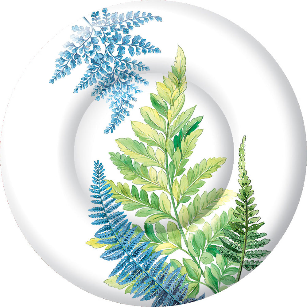 Arwea Round Dessert Plate White Blue