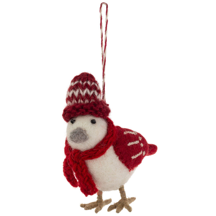 Winter Bird Ornament felt
