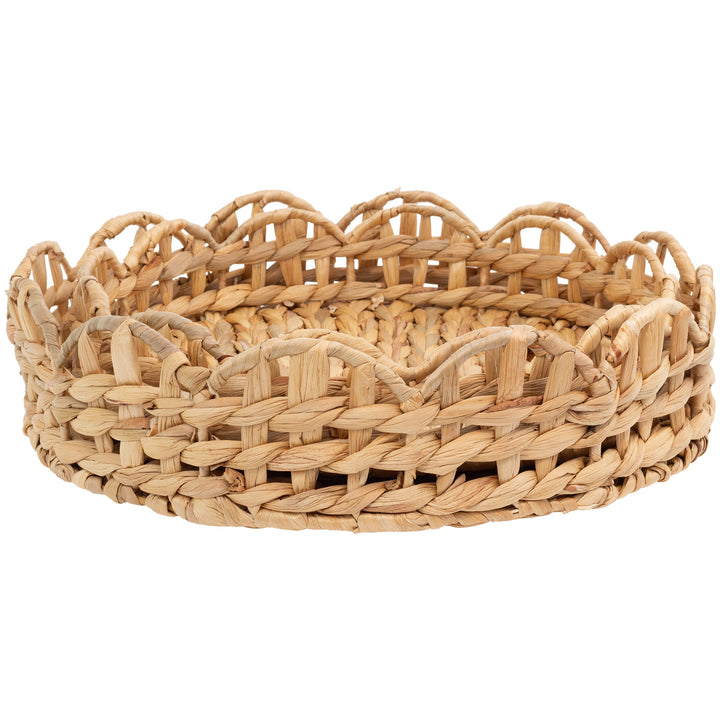 Scalloped Hyacinth Trays (Set of 2)