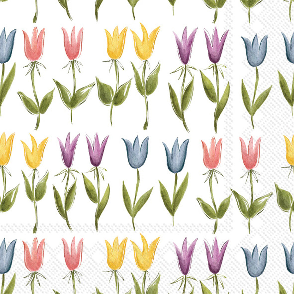 Tulip Pattern Cocktail Napkin