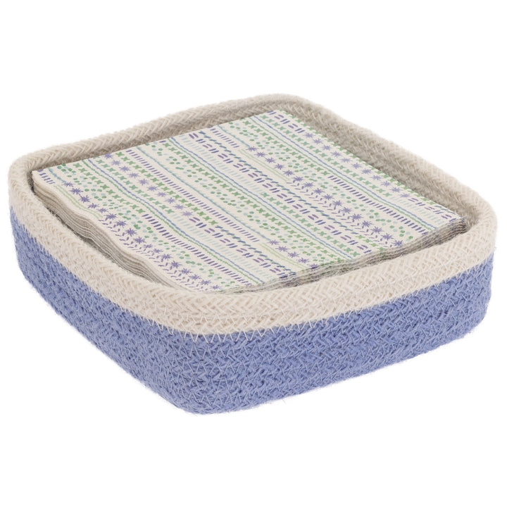 Sky Blue Jute Lunch Caddy