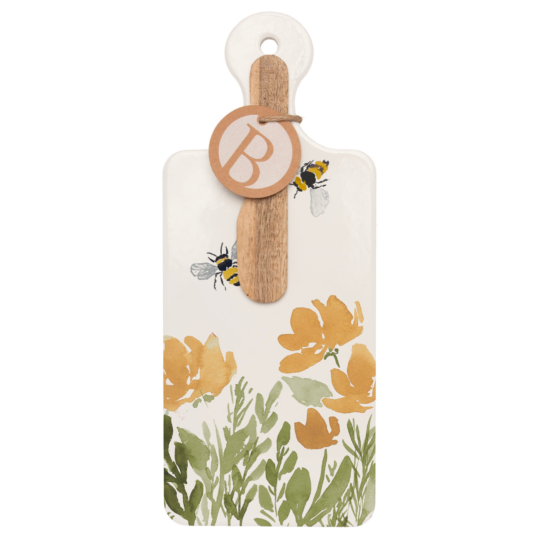Bee Field Cuterie &amp; Spreader Set