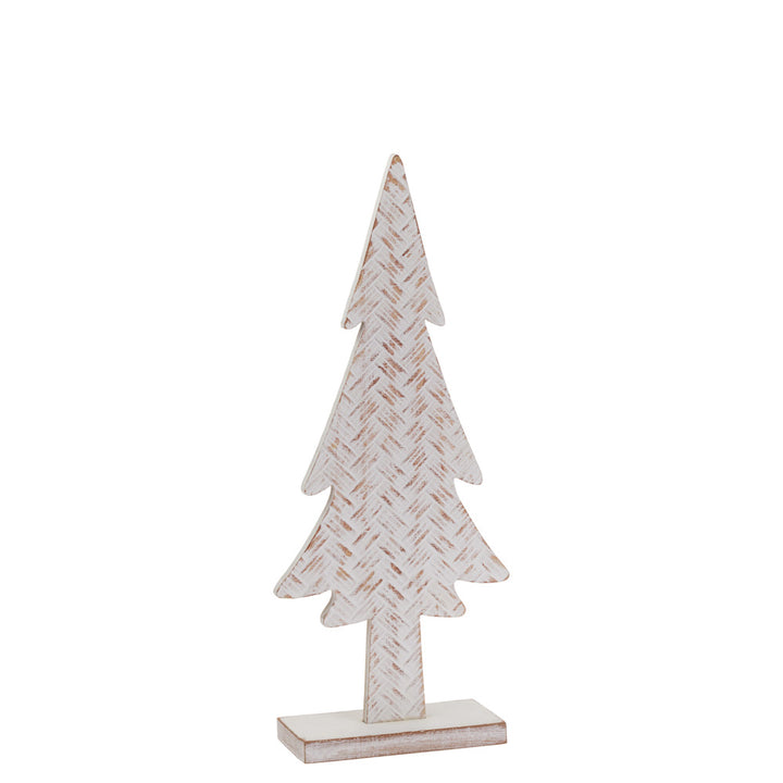 Small White Wash Basketweave Tree