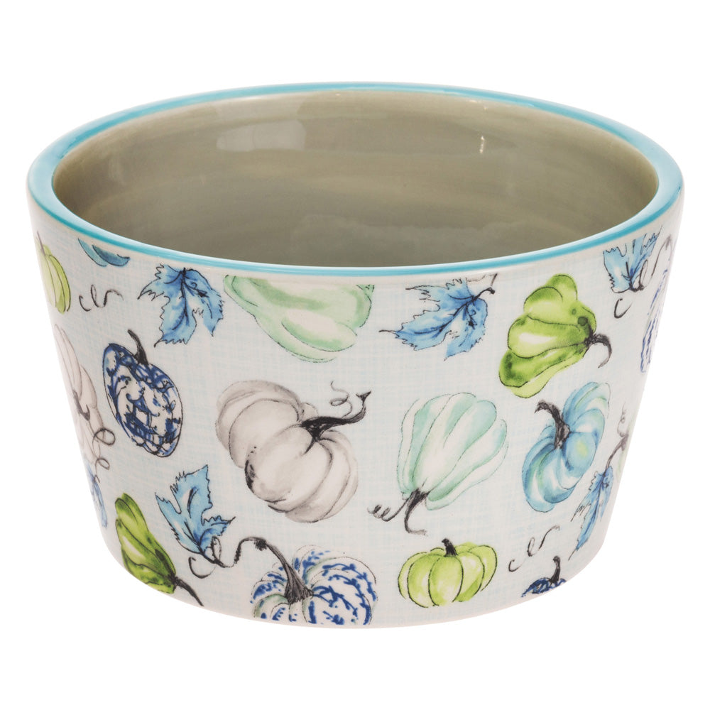Chinoiserie Pumpkins Bowl and Spreader Set