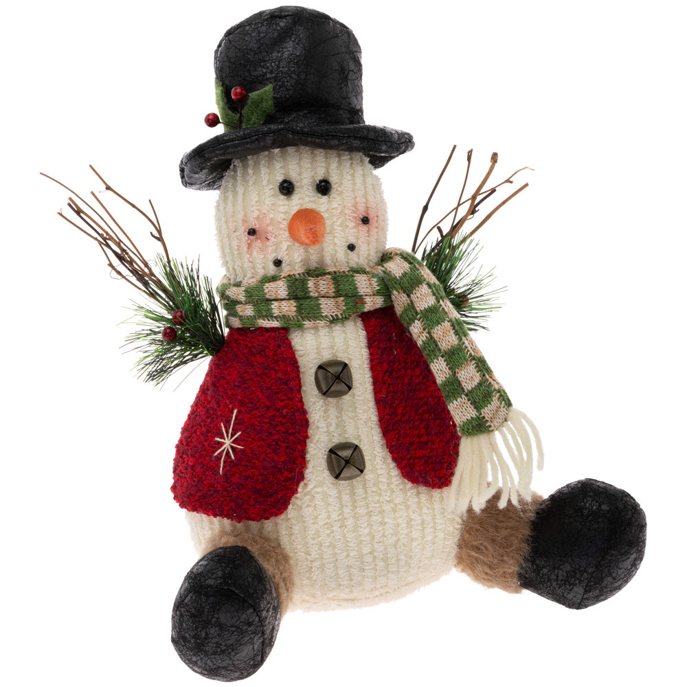 Lou Twig Arm Snowman Black Hat