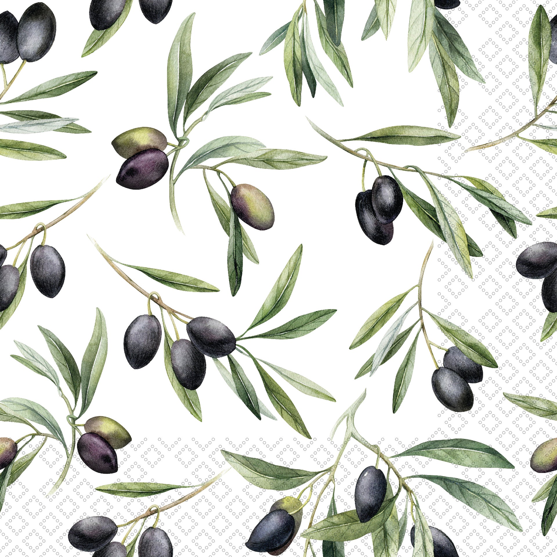 Black Olive Lover Lunch Napkin