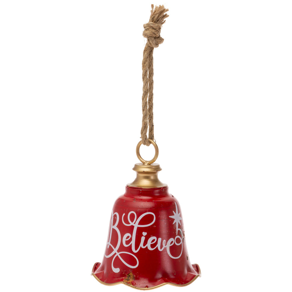 MEDIUM RED BELIEVE BELL