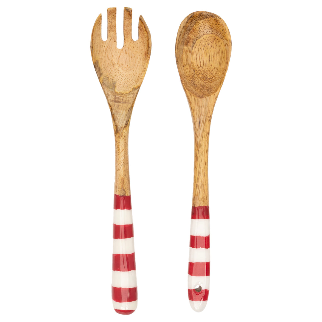 Red &amp; White Serving Set