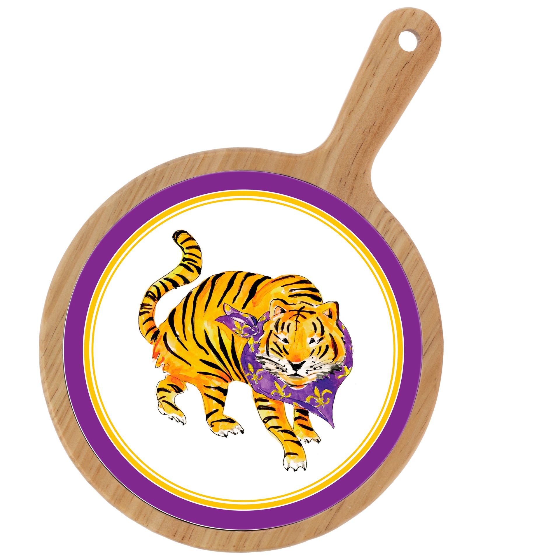 Purple Prowling Tiger Cheeseboard