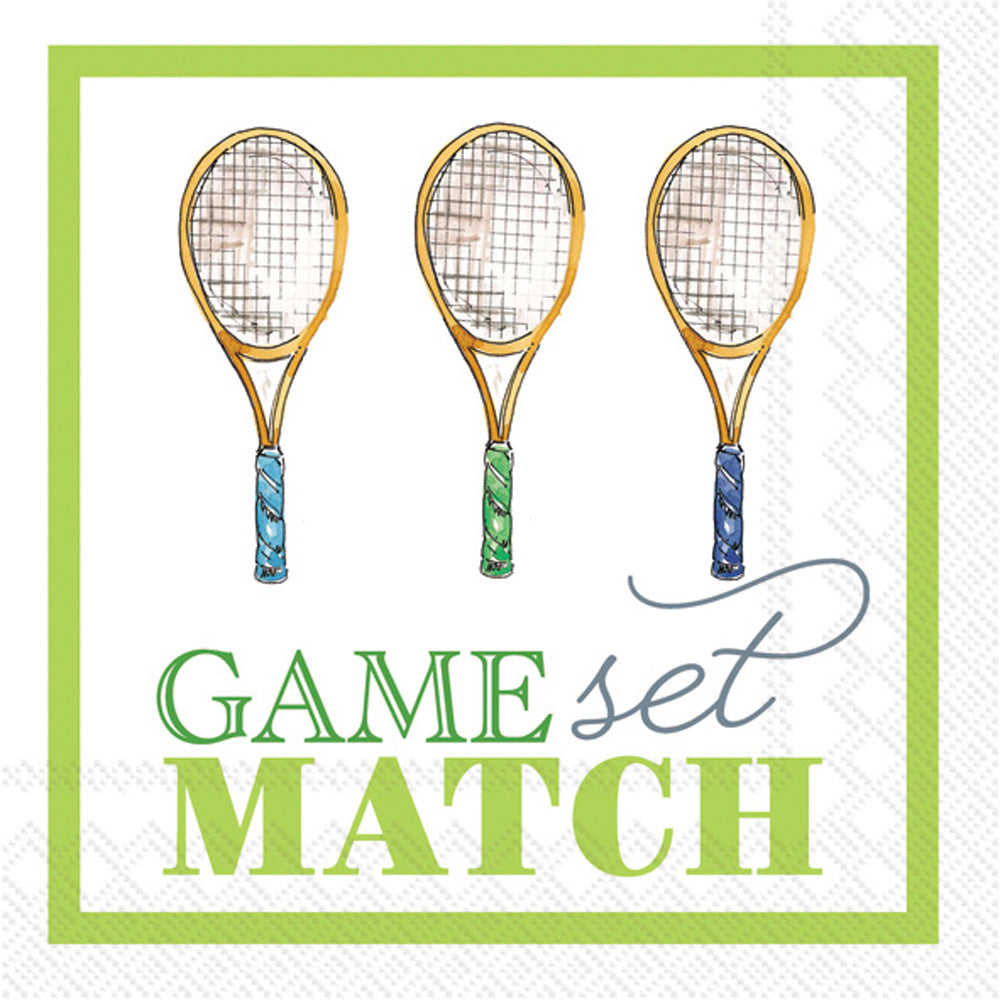 Game Set Match Cocktail Napkin