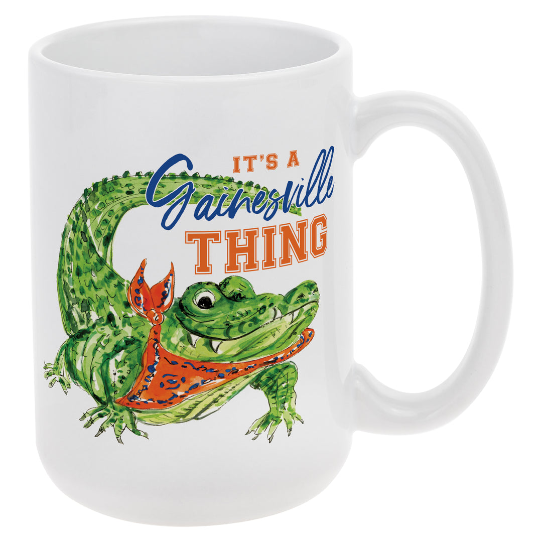 Orange Alligator Mug