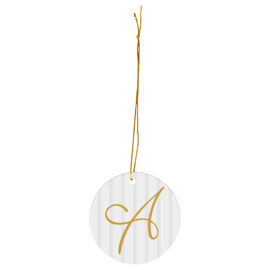 Chic Monogram A Ornament