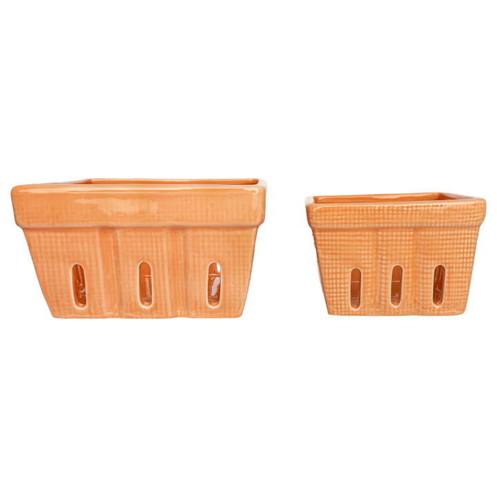 Peach Berry Bowls (Set of 2)