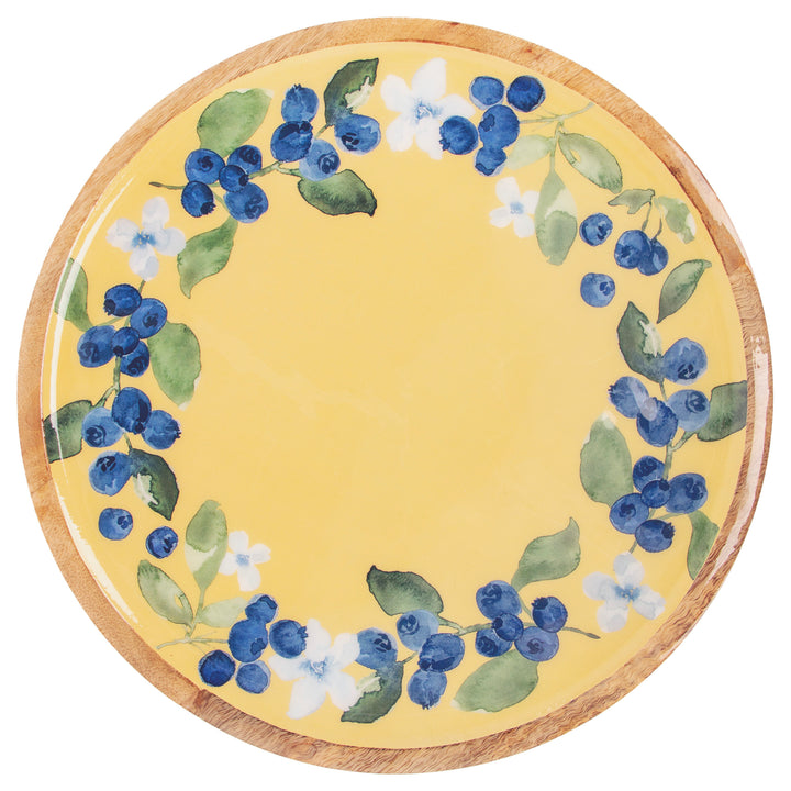 Blueberry Round Platter 14"
