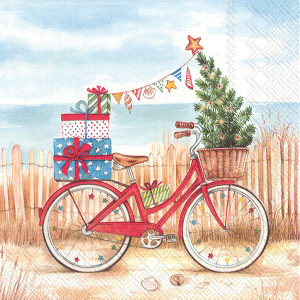 Christmas At The Seaside Lunch Napkin