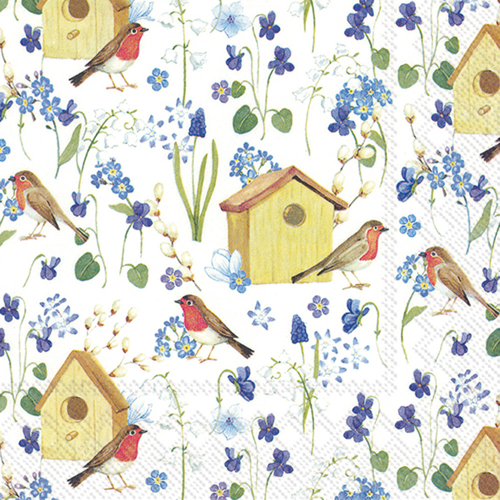 Birdhouse In Spring Lunch Napkin